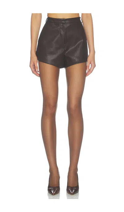 Line & Dot X Revolve Milo Short In Dark Brown