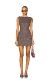 Line & Dot Zadie Mini Dress In Gray