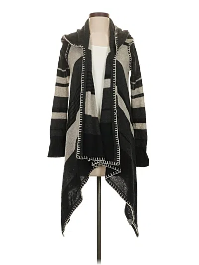 Pre-owned Line Cardigan Sweater In Black