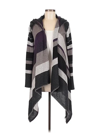 Pre-owned Line Cardigan Sweater In Gray