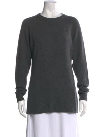 Pre-owned Line Cashmere Crew Neck Sweater In Gray