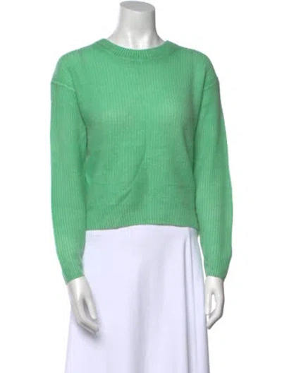 Pre-owned Line Cashmere Crew Neck Sweater In Green