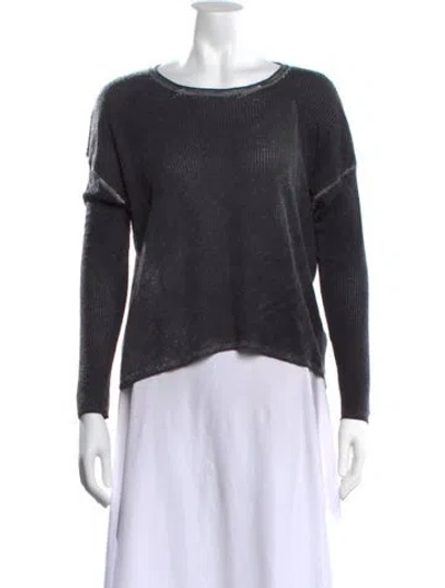 Pre-owned Line Cashmere Crew Neck Sweater In Grey