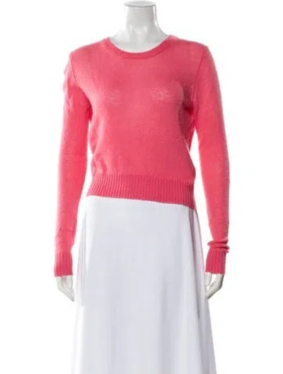 Pre-owned Line Cashmere Crew Neck Sweater In Pink