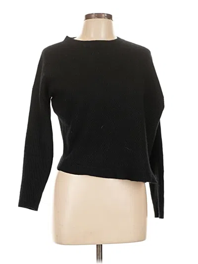 Pre-owned Line Cashmere Pullover Sweater In Black