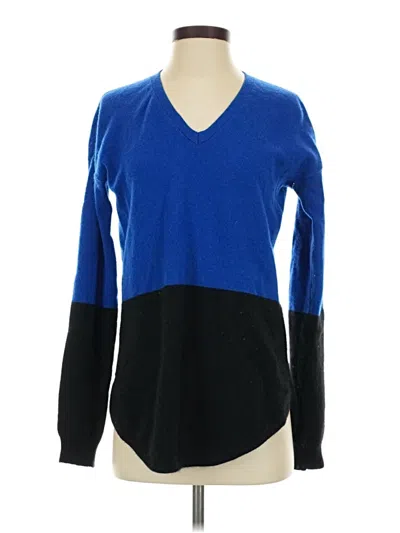 Pre-owned Line Cashmere Pullover Sweater In Blue