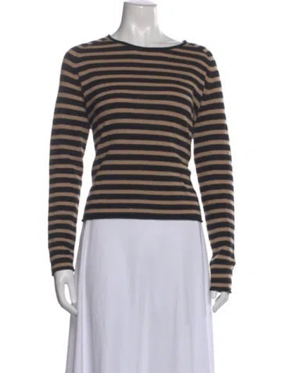 Pre-owned Line Cashmere Striped Sweater In Multi