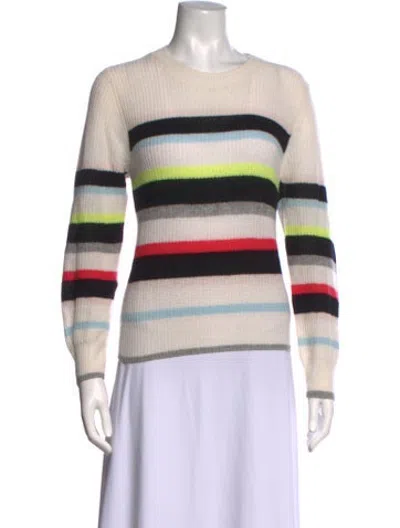 Pre-owned Line Cashmere Striped Sweater In Neutrals