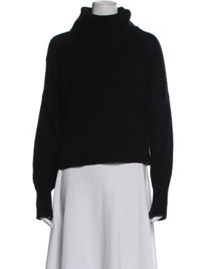 Pre-owned Line Cashmere Turtleneck Sweater In Black