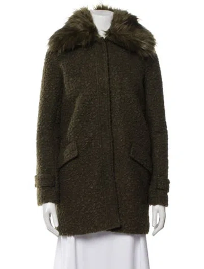 Pre-owned Line Coat In Green