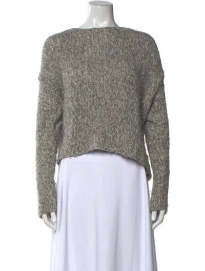 Pre-owned Line Crew Neck Sweater In Grey