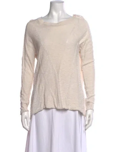 Pre-owned Line Crew Neck Sweater In Neutral