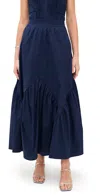 Line & Dot Abbot Skirt Navy In Navy