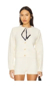 Line & Dot Agnes Scarf Sweater In Cream