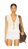 Line & Dot Aleza Tied Sweater Vest