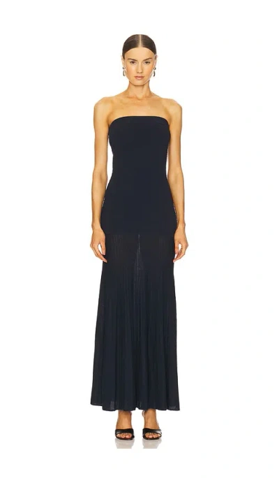 Line & Dot Arlo Tube Dress In 藏青色