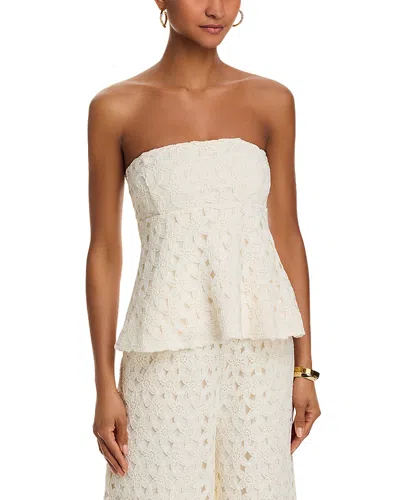 Line & Dot Bowen Strapless Top In Ivory