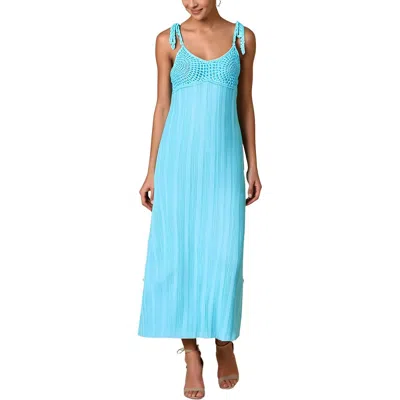 Line & Dot Carra Womens Crochet Maxi Bodycon Dress