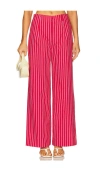 Line & Dot Claudine Pants In Red