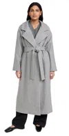 Line & Dot Damson Coat Grey In Grey