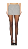 Line & Dot Damson Mini Skirt In 그레이