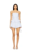 Line & Dot Darra Romper In Blue