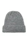 Line & Dot Eaton Wool Beanie In Grey