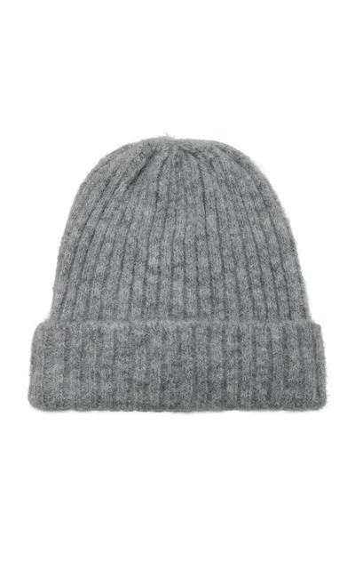 Line & Dot Eaton Wool Beanie In Grey
