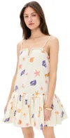 Line & Dot Edwina Mini Dres Cream/navy In Cream/navy