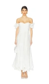 Line & Dot Emberly Maxi Dress In White