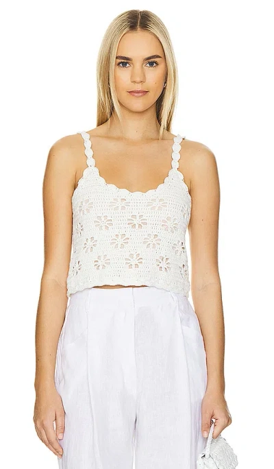 Line & Dot Fontana Top In Ivory