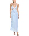 Line & Dot Halter Maxi Dress