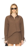 Line & Dot Koa Shirt In Brown