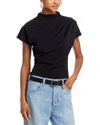 Line & Dot Lennon Top In Black