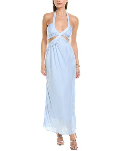 Line & Dot Halter Maxi Dress