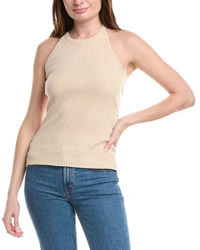 Line & Dot Sweater Tank In Neutral