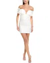Line & Dot Sweetheart Mini Dress