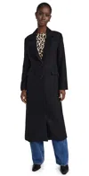 Line & Dot Livia Coat Black In Black