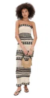 Line & Dot Muse Crochet Dress Ecru/black