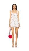 Line & Dot Reeta Romper In White