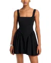 Line & Dot Sami Mini Dress In Black