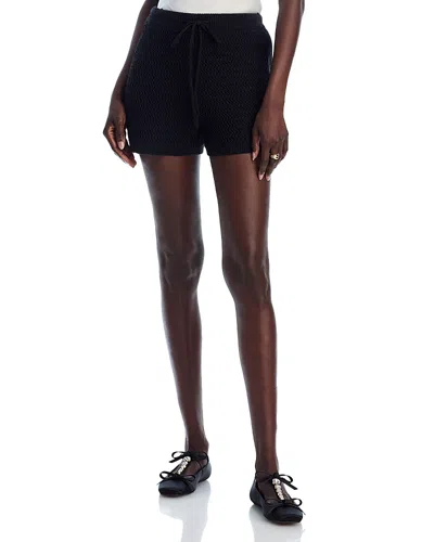 Line & Dot Sancia Knit Shorts In Black