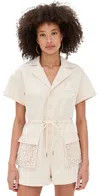 Line & Dot Veni Romper Ecru