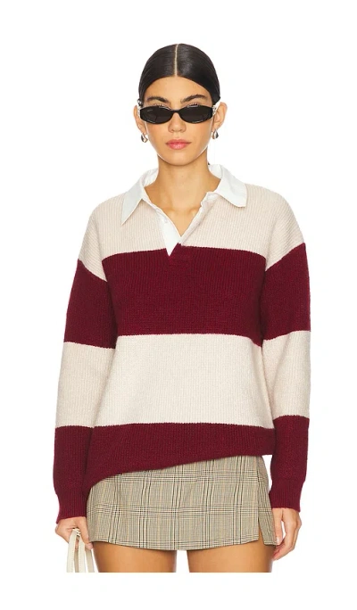 Line & Dot Waylon Sweater In Cream