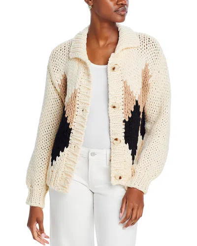 Line & Dot Weller Sweater Ivory Multi In Cream