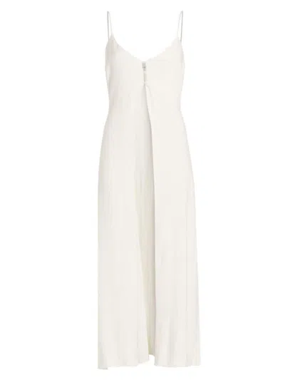 Line & Dot Women's Jordey Linen-blend Long Set Top In Cream