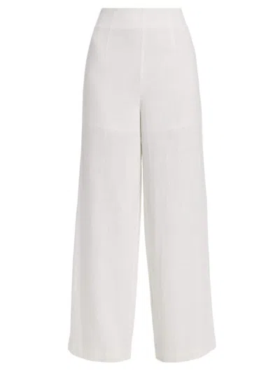 Line & Dot Women's Jordey Linen-blend Wide-leg Trousers In Cream