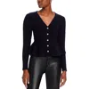 Line & Dot Amina Peplum Cardigan In Black