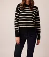 Line Greir Striped Sweater In Parisienne