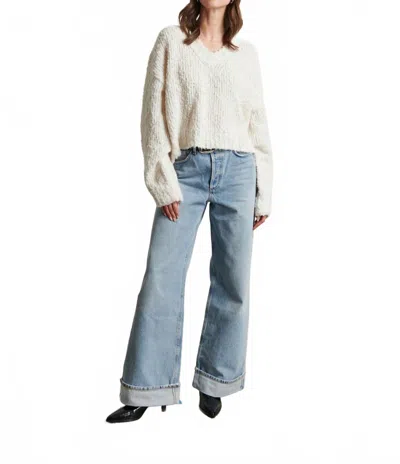 Line Knitwear Ashtin Long Sleeve Blizzard Sweater In White